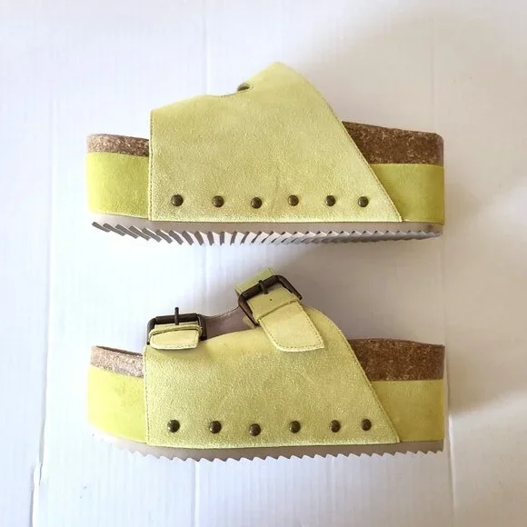 Intentionally Blank Cooper 2 Platform Slide Sandals Sz EU 39 US 8 NWOB